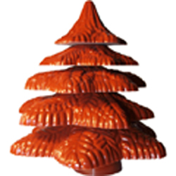 Cabrellon Five Piece Stack Christmas Tree Polycarbonate Chocolate Mould